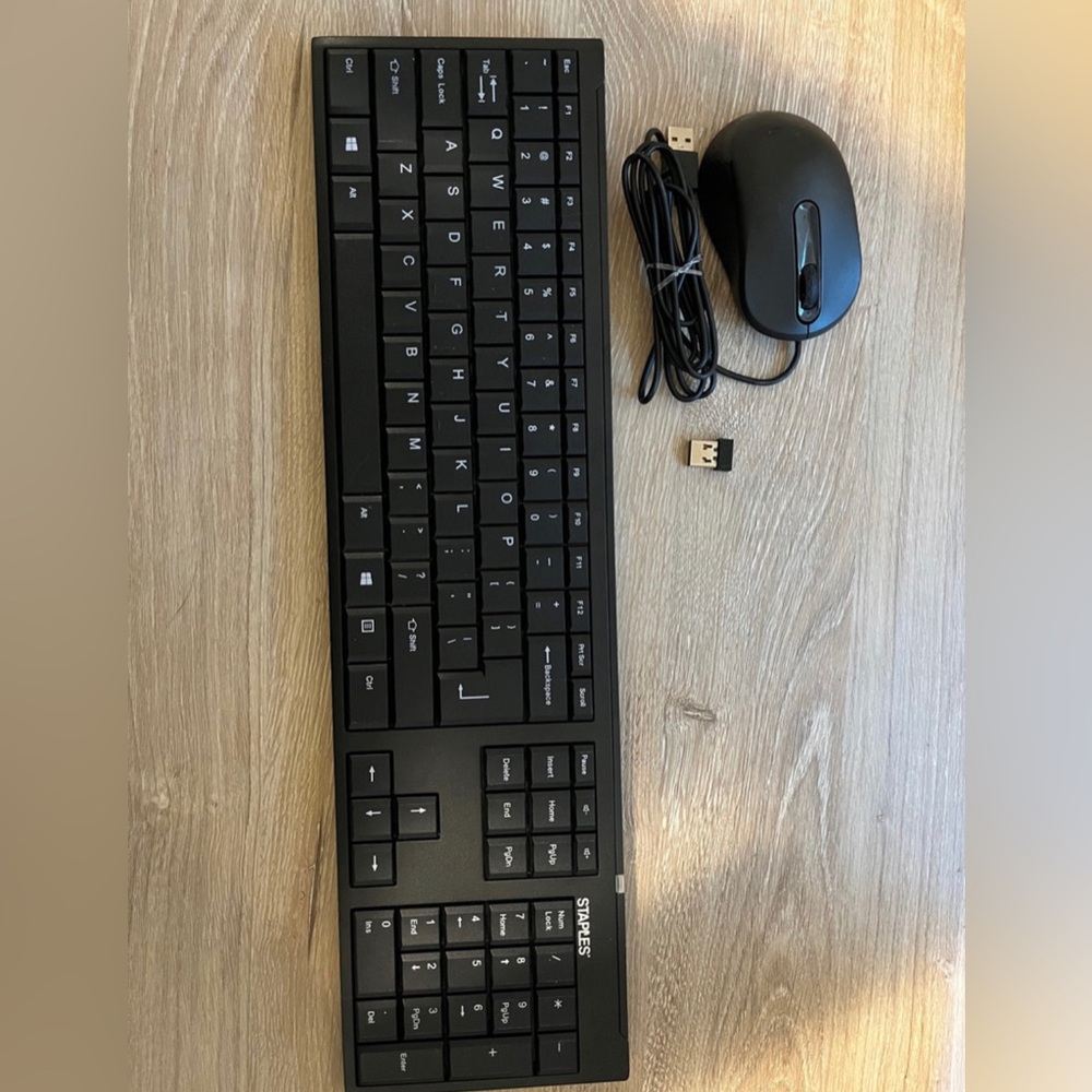 Wireless Keyboard and Wired Mouse